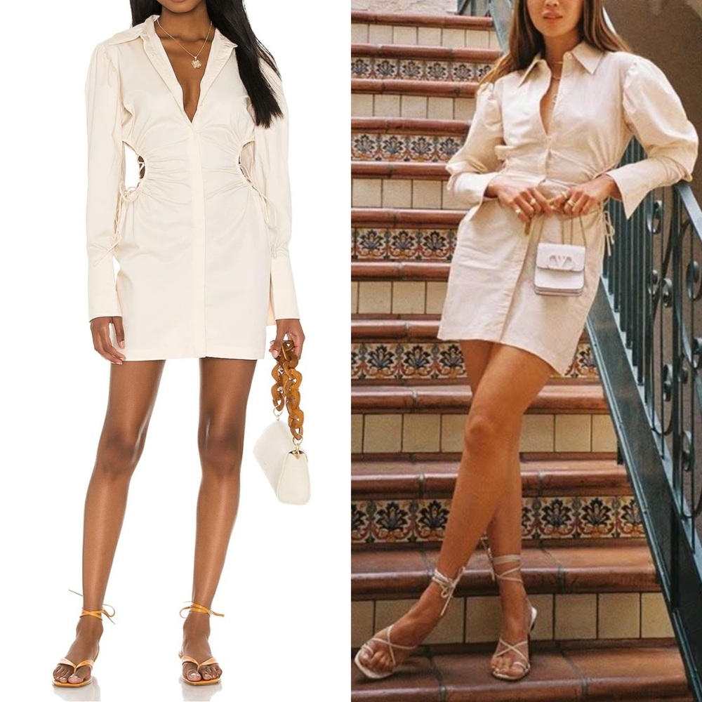 Song of Style Georgie Mini Dress Ivory